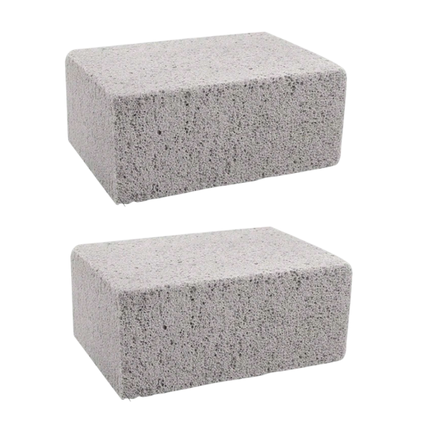 2Piece Grill Grease Removal Cleaner Stone Set - Grey