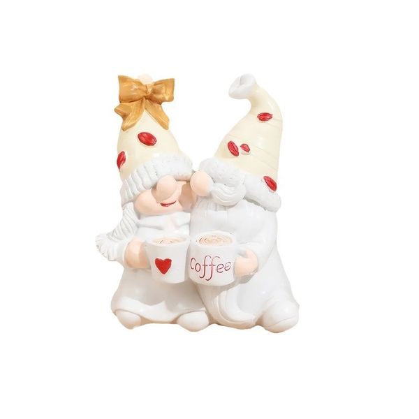 Double Gnome Resin Crafts Ornament Home Decoration Desktop Creative Gift