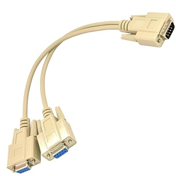 VGA Male to 2 VGA Female Cable