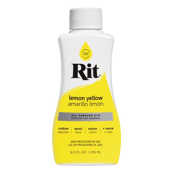 Rit All-Purpose Liquid Dye - Lemon Yellow 236ml