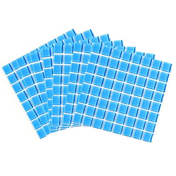 Mosaic Tiles Baby Blue Glass 10mm (Craft Size Sheets)