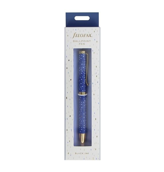 1mm Black Ink Ball Point Pen Indigo Snow
