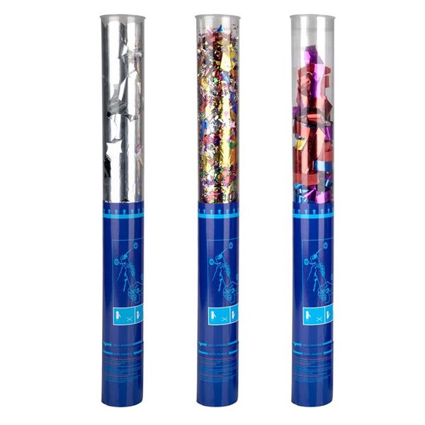 Large Confetti Party Popper Cannons 48cm (Set of 3)