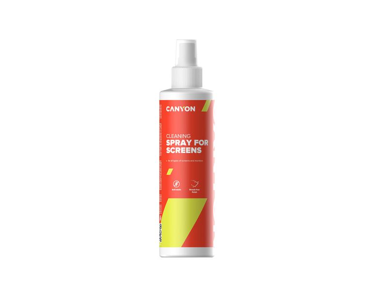 Canyon CCL21 250ml Screen Cleaning Spray - Antistatic &amp; Streak-Free Formula
