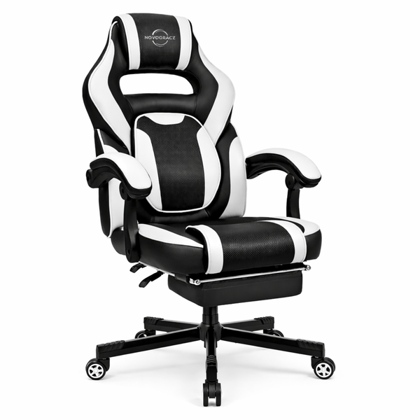 Novogracz Aeronautica Elite Gaming Chair -Reclining Ergonomic with Footrest