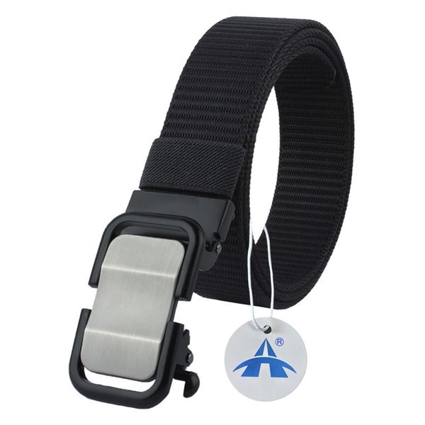 ALANES Automatic Buckle Casual Versatile Sports Belt Tactical Waist Belt
