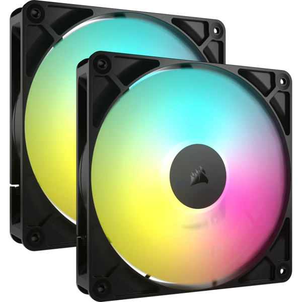 Corsair Computer Box Fans - RS140 ARGB 140mm PWM PC Case Fan - Dual Pack