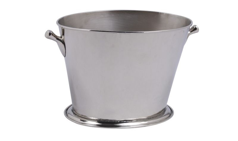 Silver Plated Premium Brass Oval Wine Cooler
