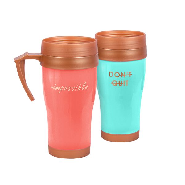 Lumoss - Thermo Travel Mug 400ml - 2 Pack Printed