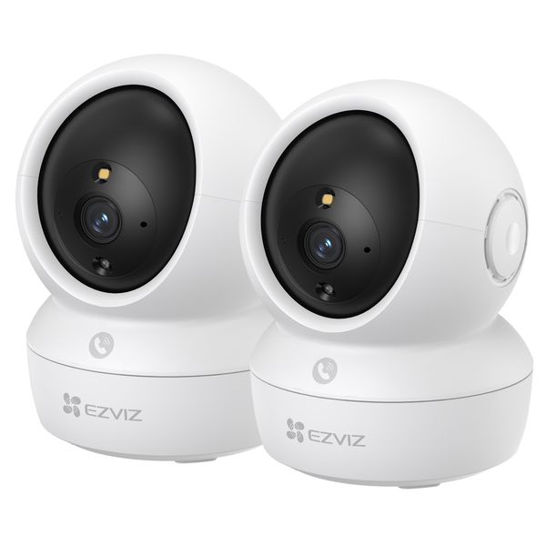 EZVIZ H6C PRO 2MP Colour Night Indoor One Call PT Twin Pack WiFi Camera