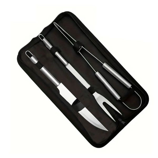 Grill 3 Piece Braai BBQ Set in Zip Pouch