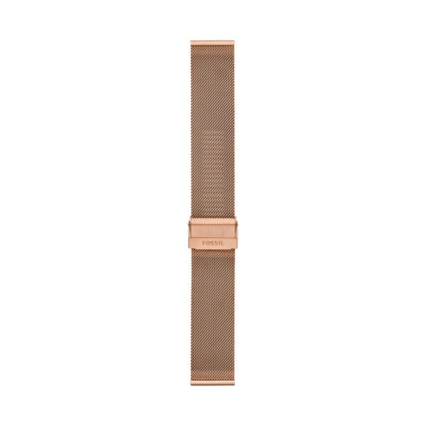 Fossil Strap Bar Rose Gold Stainless Steel Strap - S221464