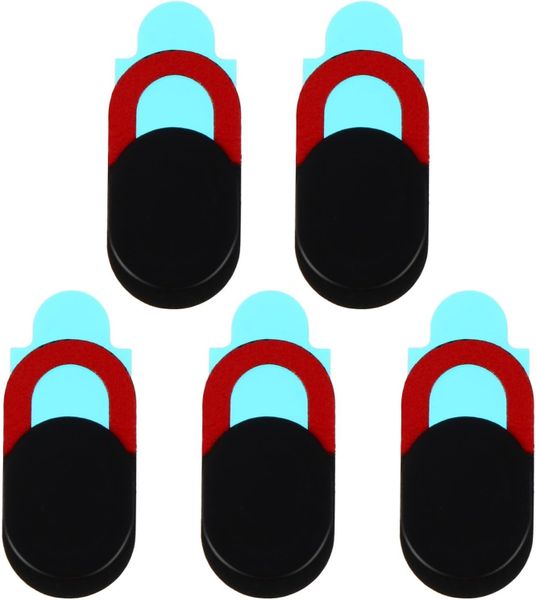 Webcam Privacy Cover Slide for Laptop Phone, Black and Red