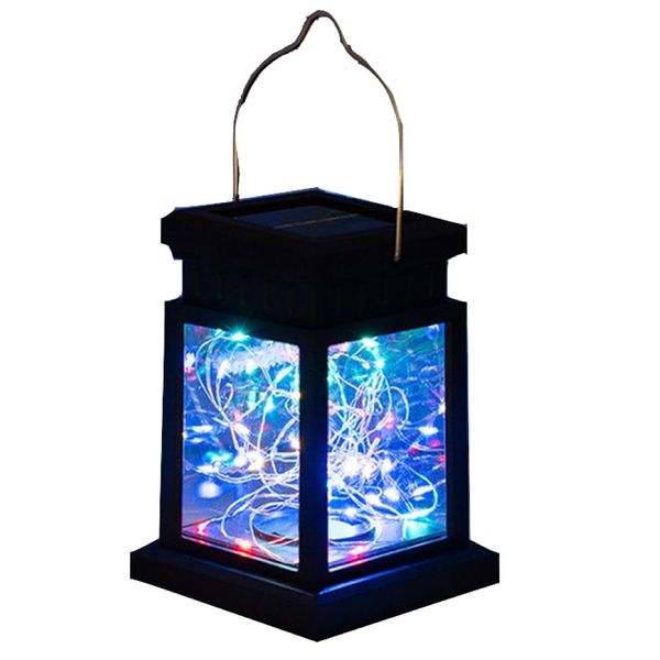 Home Garden Decor Solar LED Illuminating Fairy Light Mason Jar Lantern
