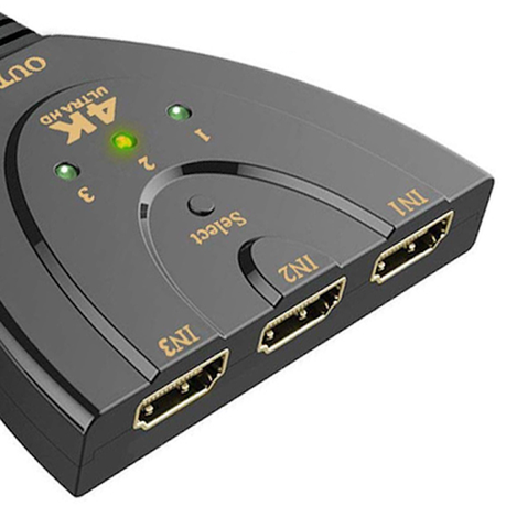 Kabeldirekt 433 4K Ultra HD High Speed HDMI Switch 5in/1out With