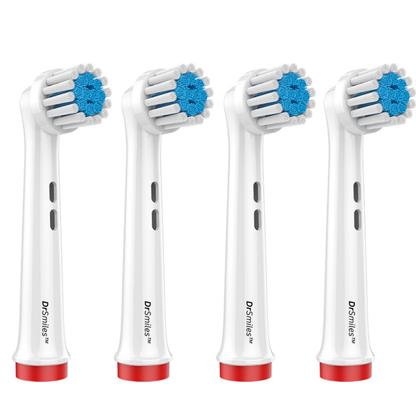 DrSmiles Replacement Heads for Oral-B Electric Toothbrush - 4 Pack - EB17XS