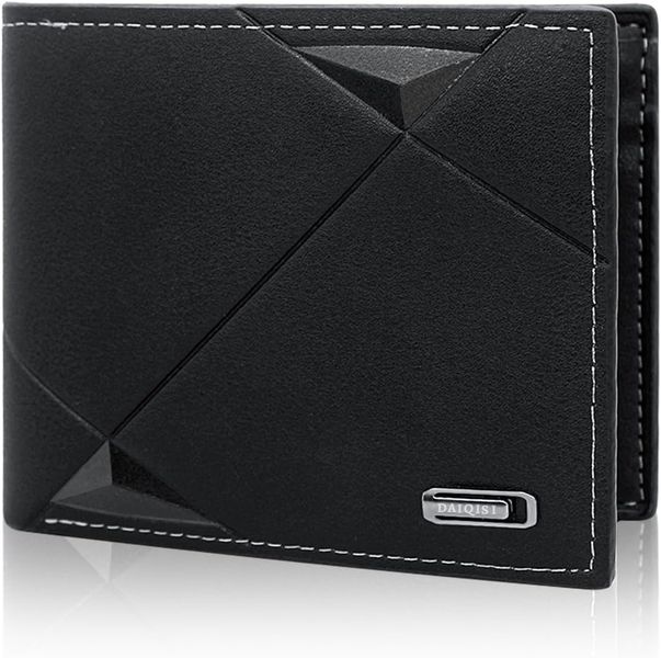 Leather Wallet Money Clip Large Capacity Credit Card Holder Thin Short