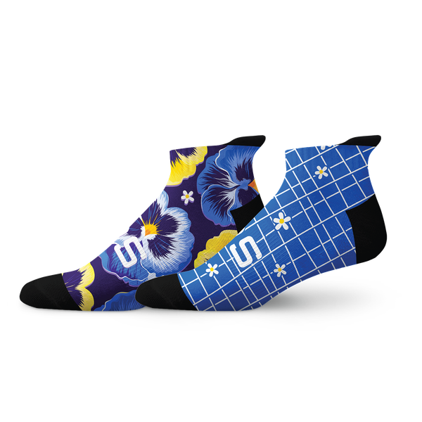 Sox Footwear Pansy Tab Combo 2 Pack Socks