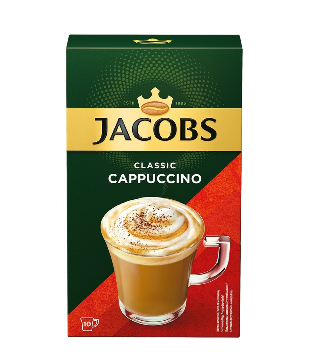 Jacobs Classic Cappuccino Instant Coffee Pack of 10 sticks Shop Today
