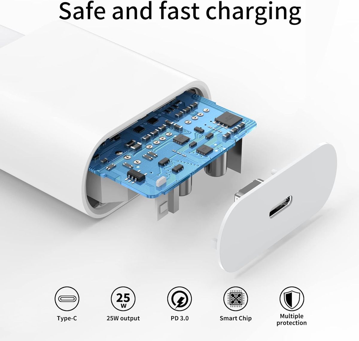 35W USB-C Fast Charging Power Adapter for iPhone 15 Series