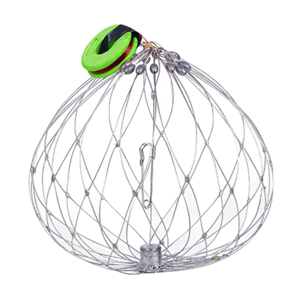 Sport Fishing Automatic 20 Steel Wire Open Close Crab Net -50cm | Shop ...