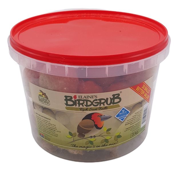 Elaine's Birding Mini Suet Balls for Wild Birds High-Energy BirdGrub - 3kg