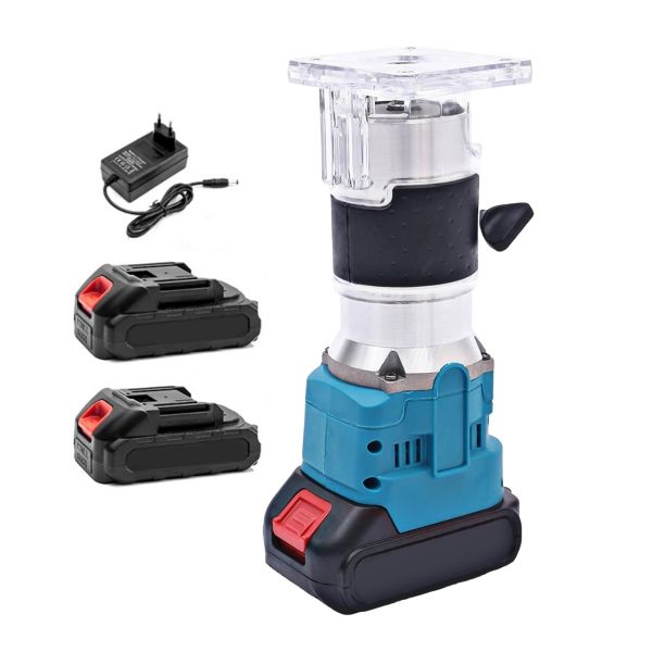 Cordless Rechargeable Woodworking &amp; Drywall Trimmer with Batteries Charger