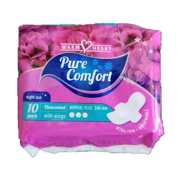 Warm Heart Pure Comfort Ultra-Thin Pads 5 x 10 Pack