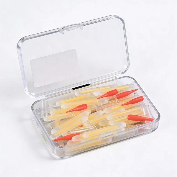 1 Box-Pack Fishing Equipment Includes Glow Sticks, Red and Transparent Hose