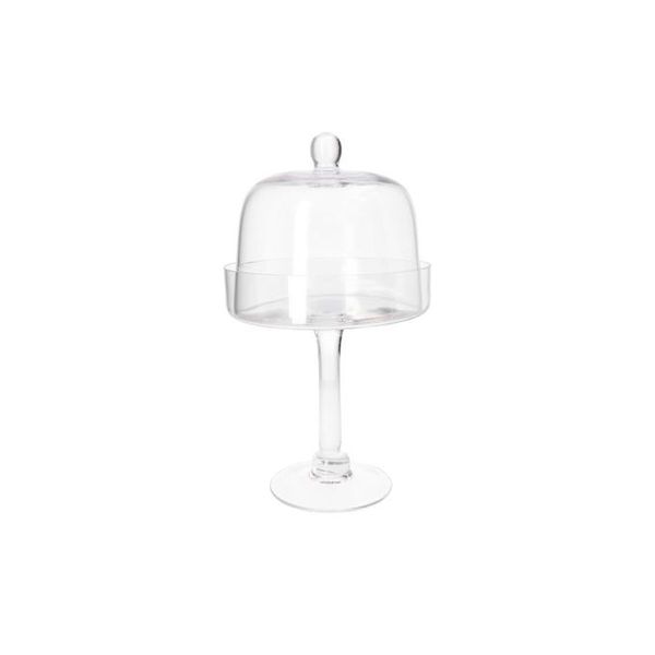 Elegant Glass Cheese Platter Stand with Dome