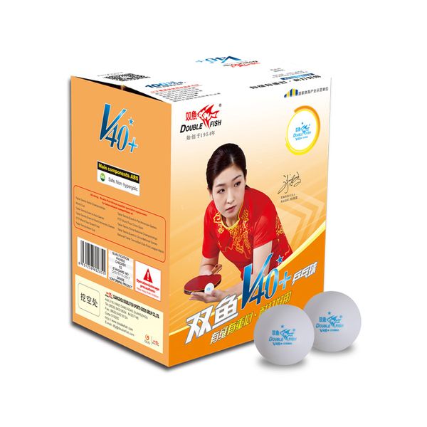 Double Fish Table Tennis Balls 1 STAR V40+ TRAINING BALLS (100)