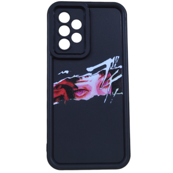 High Quality Anime Girl Print Phone Case For Samsung Galaxy A53 - Black