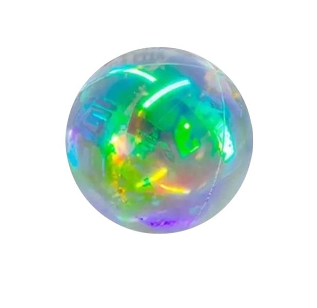 Oversized 255.88cm Colourful 4D Balloon - Glossy Rainbow Reflective