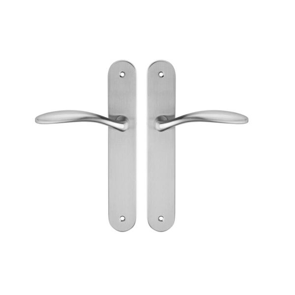 2 Plates Agathe Bdc 7mm, Zinc Alloy, Satin Nickel