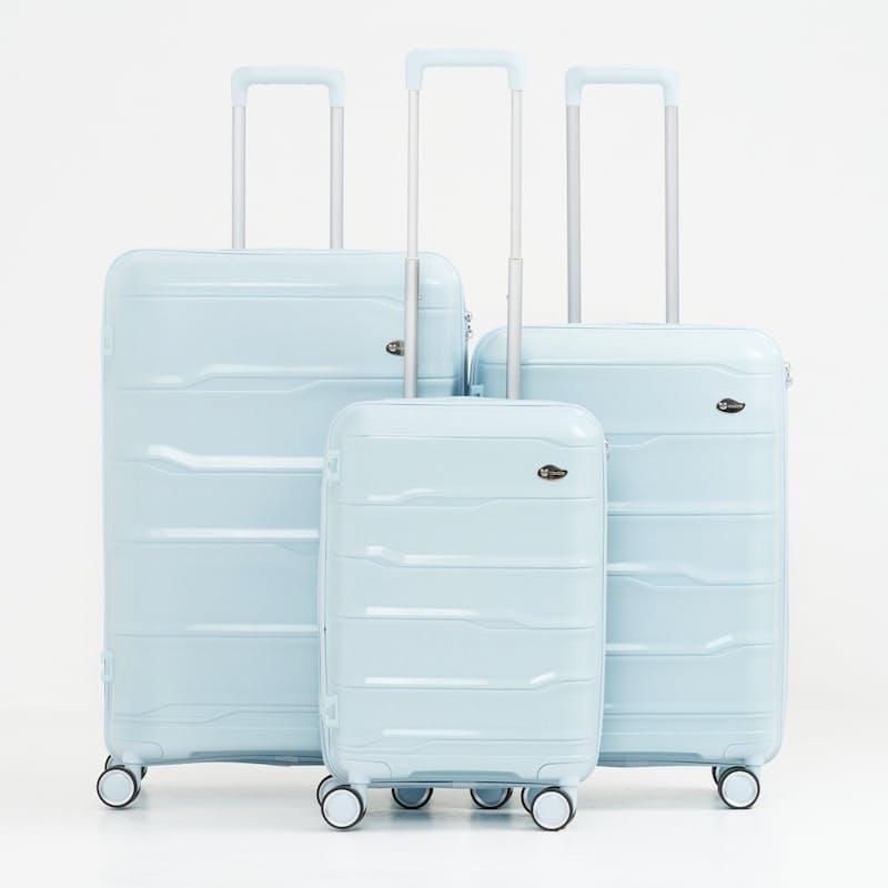 Hard Shell Luggage Set - 3 Piece Spinner Suitcases Travel Bags Lightweight