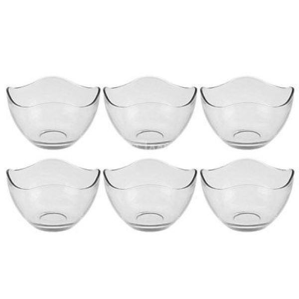 Bowl Set 6 Piece130mm Glass Toscana 53893