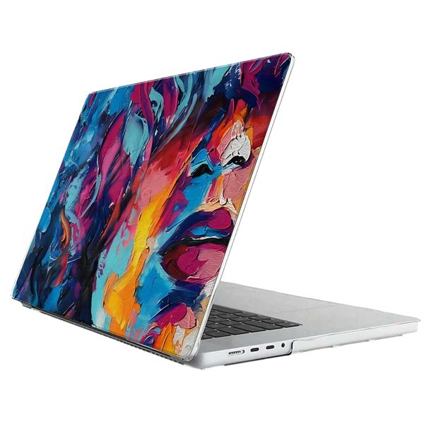Optical Illusion Oil Painting Design Case For MacBook Air 15 M3-Multicolour