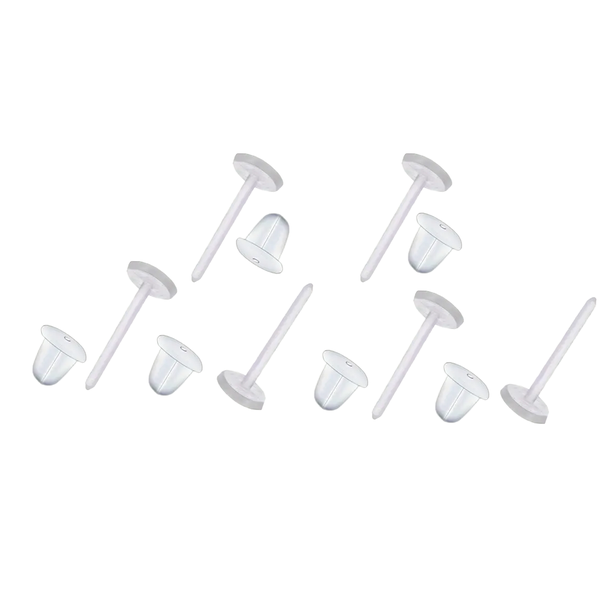 GQactive 6-Pack Transparent Ear Retainers - School &amp; Workplace Compliant