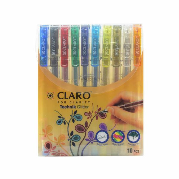 Claro Tecknik Glitter 10 color 1.0mm CL2781