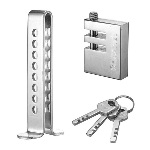 Vehicle Anti-Theft Device Car Pedal Security Lock Stainless Steel 3 Keys