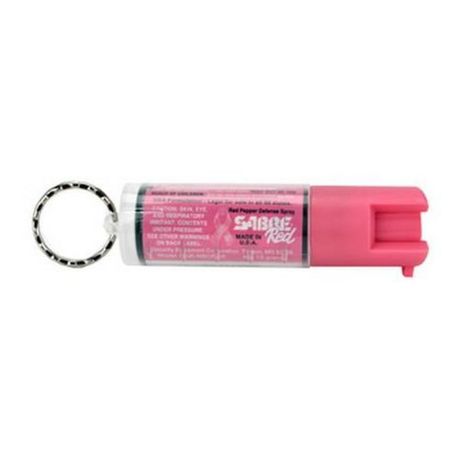 SABRE Pepper Spray Key Chain Pink - Office Depot