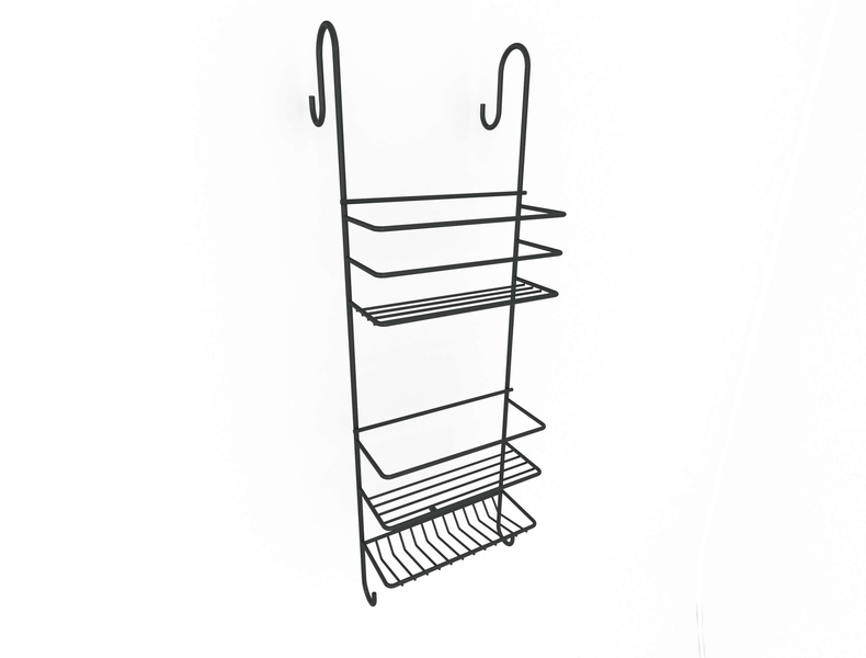 Steelcraft - Hook Over Shower Caddy - Matt Black