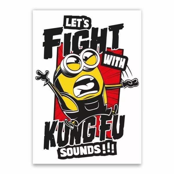 Let's Fight With Kung Fu Sounds Poster - A1