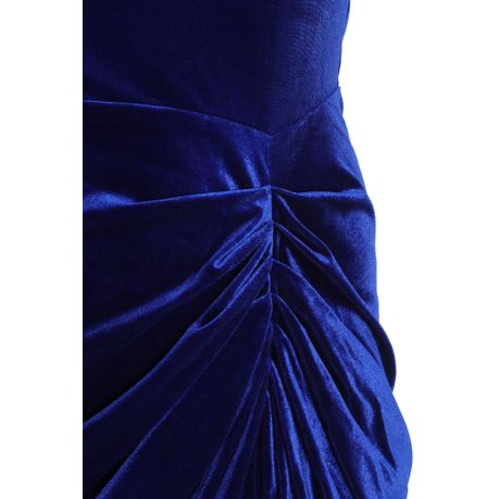 Quiz blue hot sale velvet dress