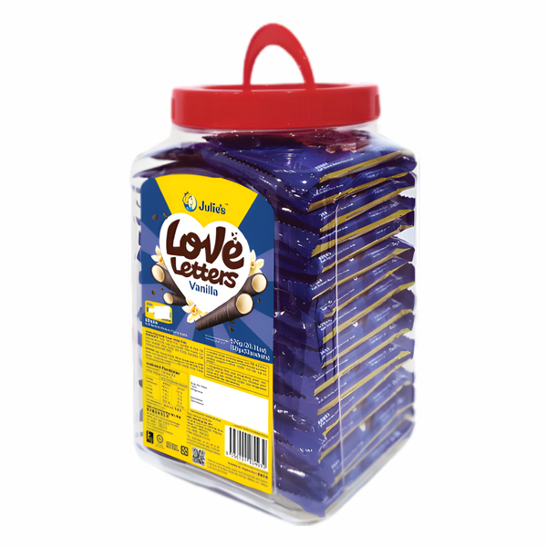 Julie's Love Letters Vanilla Wafer Rolls 576grm (18gX32pk)