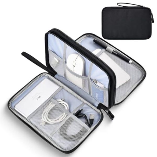 CAAORDKSO Large Electronics Travel Organizer Case, Electronic Accessories