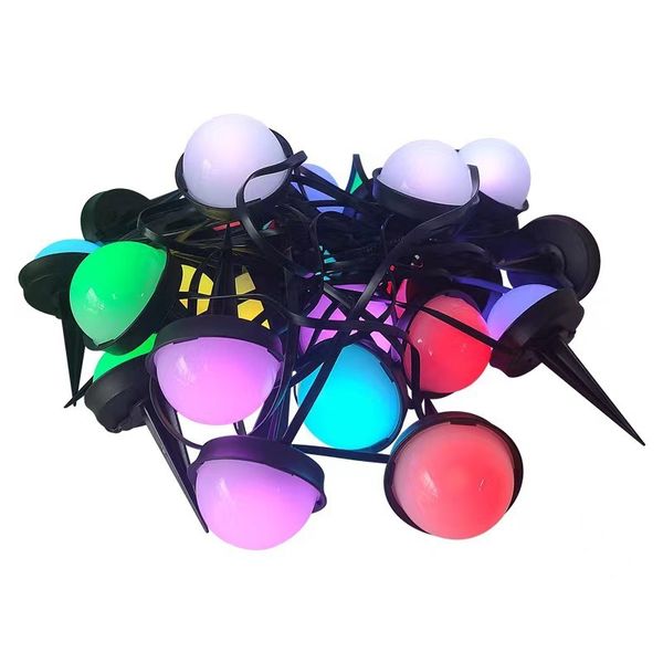 Outdoor Solar Christmas Garden Ground Lights With Remote-DC1025CT-RGB