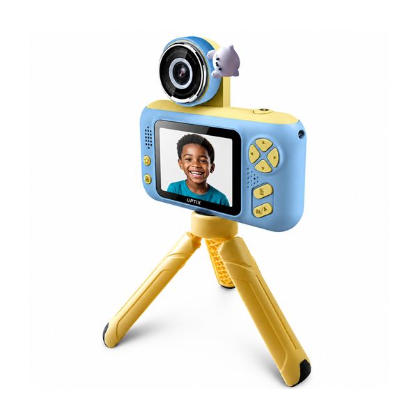 Uptix Blue Kids Digital Camera | Photos &amp; HD Videos | Games