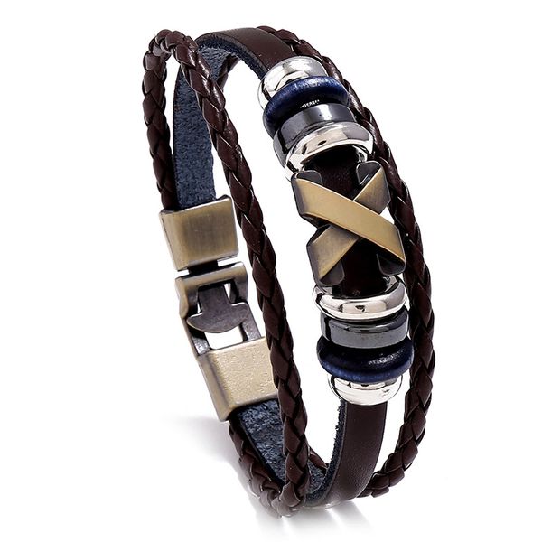 Ba-Dk028-Br, Leather Bracelet Brown (ba-Dk028-Br)