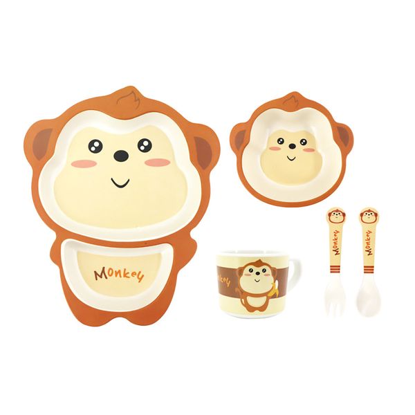 iKids 5 Piece Dinner Set - Monkey